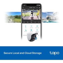 Skygo C520WS, 2k Qhd Dış Mekan Wi-Fi/ethernet Güvenlik Kamerası, Hareket Tespit/takibi, 360°, IP66 Su Geçirmez, Renkli Gece Görüşü, Çift Yönlü Ses, Bulut/yerel Depolama, Sesli ve Işıklı Alarm