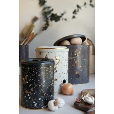 Feyza Design Metal Sebze Kovası Seti, Patates ve Soğan Sepeti, Sarımsaklık, 3'lü Set