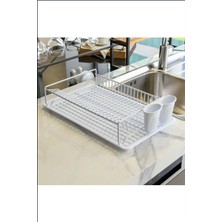 Feyza Design Paslanmaz Bulaşık Kurutmalık, Tezgah Üstü, Dayanıklı ve Şık Tasarım