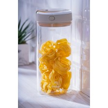 Feyza Design Şeffaf Cam Kavanoz, 1700 Ml, Güçlü ve Şık Saklama Çözümü