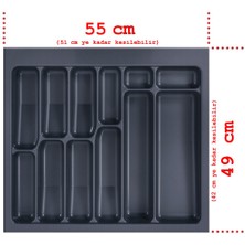 Feyza Design Pratik Çekmece Içi Kaşıklık, 55X49, Kumlu Yüzey, Düzenli Saklama