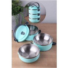 Feyza Design 3 Katlı Sızdırmaz Yemek Termosu Sefer Tası 2,25 Litre