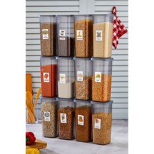 Feyza Design Mega Boy 12'li 1750 ml Saklama Kabı Seti, Geniş ve Pratik Kullanım