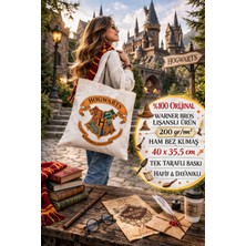Toyfest Harry Potter Hogwarts Bez Çanta Wizarding World Warner Bros Lisanslı Ham Bez 200GR 40X35,5CM Tote Wb