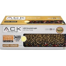 Ack 2X2MT 220V 3000K LED Akar Perde AS90-00600