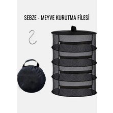 Feyza Design 4 Bölmeli Çok Amaçlı Asılabilir Sebze Meyve Kurutma Filesi