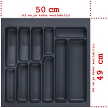 Feyza Design Çekmeceli Kaşıklık 50X49 cm Kumlu Yüzey, Pratik ve Şık Düzenleyici