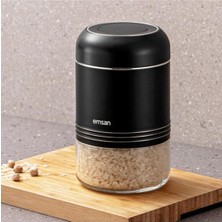 Feyza Design Şık 900 ml Siyah Saklama Kavanozu, Pratik ve Dayanıklı Tasarım