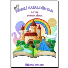 Anonim Yayıncılık Renkli Masal Dünyam 3-6 Yaş Büyük Resimli Boyama Kitabı