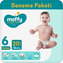 Moffy Twin Xlarge No 6 Bebek Bezi 20 Adet