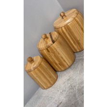 Feyza Design Bambu Baharatlık 3'lü Set, Şık ve Pratik Mutfak Gereciği