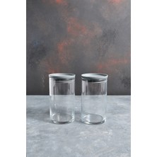 Feyza Design Şık 730CC Kahvaltı Saklama Kavanoz Seti, 2'li, Pratik ve Şık Tasarım