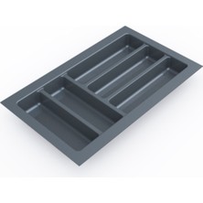 Feyza Design Çekmece Içi Kaşıklık, Antrasit Gri, 29X48 Cm, Yanlar ve Boydan Kesilebilir