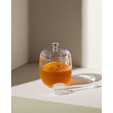 Feyza Design Şeffaf Cam Bal Kavanozu, 240 Ml, Şık ve Kullanışlı Tasarım