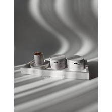 Feyza Design Şık Mermer Desenli Tuzluk ve Biberlik Seti, Ev ve Mutfak Dekoru