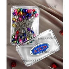 Atos Damla Başlı Toplu Iğne(Renkli) 20GR 55MM