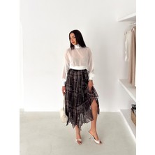 Win Moda Astarlı Şifon Asimetrik Etek – Beli Lastikli Tesettür Uyumlu 2614-ŞİFONETEK-3