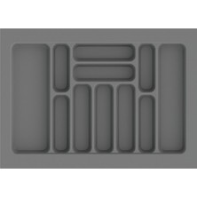 Feyza Design Gri Çekmece Içi Kaşıklık, 69X49 Cm, 62X40 Cm'e Kadar Kesilebilir