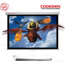 Store Mania Ieg™ Codegen Ax-18 Storlu Projeksiyon Perdesi 180X180 (Arkası Siyah Fonlu - Duvar/tavan Asılab