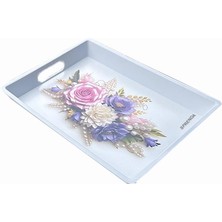 Sprenda Kare Sert Plastik Tepsi 30 x 23 cm