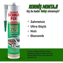 Somafix Korniş Silikonu Korniş Yapıştırıcı Beyaz 290ML