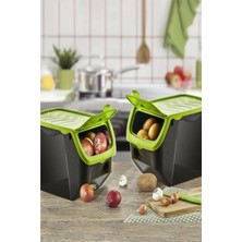 Feyza Design 2'li Mercan Patates ve Soğan Saklama Kabı Seti, Şık ve Kullanışlı