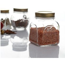 Feyza Design 4'lü Metal Kapaklı 500CC Kavanoz Seti, Dayanıklı ve Şık Tasarım