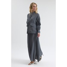 Vavinor Terra Etek Bluz Takım - Gri