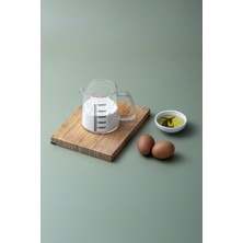 Feyza Design Şeffaf Borosilikat Ölçü Kabı 500 Ml, Dayanıklı ve Kullanışlı Tasarım