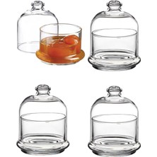 Feyza Design 4'lü Reçellik Tereyağlık Seti, Şık ve Pratik Mutfak Gereçleri