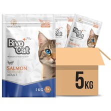 Biyocat Plus Somonlu Kısır Yetişkin Kedi Maması 5 kg