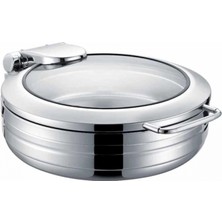 Epinox Chafing Dish Lüks 2/3 Yuvarlak 6l (Cyl-6y)