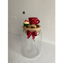 Feyza Design 800ML Seramik Vernikli Kavanoz, Şık ve Dayanıklı Saklama Çözümü