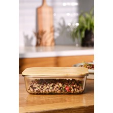 Feyza Design Borosilikat Saklama Kabı, 1520 Ml, Dayanıklı ve Şık Tasarım