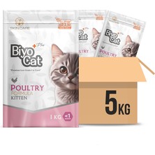 Biyocat Plus Kitten Kümes Hayvanlı Yavru Kedi Maması 5 kg