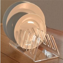 Feyza Design 30CM Şeffaf Tabak Standı, Pratik ve Şık Sunumlar Için Idealdir