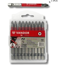 Vandor Anti Slip Bit Kaydırmaz Bits S2 Yüksek Kalite Çelik Pz2 75 - 729927867410
