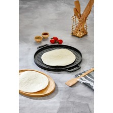 Cooker 34 cm Çift Taraflı Granit Döküm Gözleme Tavası CKR3900