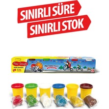 Heroes Dough 6'lı Oyun Hamuru Seti (Toplam 240 Gr) - Mini Boy Renkli Okul Öncesi Eğitici Hamur