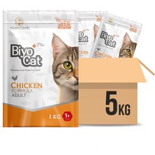 Biyocat Plus Tavuklu Yetişkin Kedi Maması 5 kg