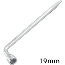 Fantastik Store L Pipo Tip Tek Kol Çelik Bijon Anahtarı 19MM
