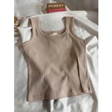 bebexy Kalın Askılı Fitilli Bej Body