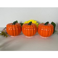 Feyza Design 3’lü Küçük Boy Kabak Saklama ve Baharatlık Seti, Renkli Şekerlikler