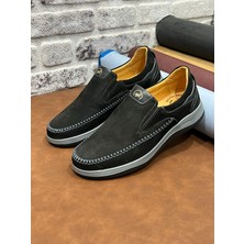 Deri Tarz Hakiki Nubuk Deri Ortopedik Rahat Hafif Yumuşak Ekinci Erkek Ayakkabı