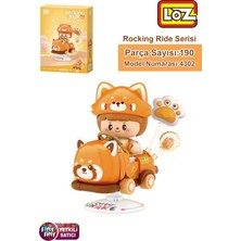 Vagonlife Loz Creative Serisi Sallanan Kahverengi Rakun Modeli 190 Parça Oyuncak Yapım Seti FFLZ-4302