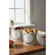 Feyza Design 2l File Soğan Patates Kovası Beyaz, Pratik ve Şık Saklama Çözümü