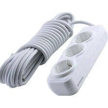 Sprenda 3'lü Ara Kablo Topraklı Grup Priz (10 Metre )