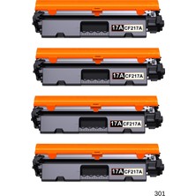 Techarbor 4 Adet Hp Laserjet Pro M102-M102A-M102W-M130  Yazıcılara Uyumlu 17A - CF217A Muadil Toner