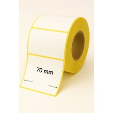 70X70 Termal Etiket | Rulo Barkod Etiketi | 500 Sarım | 1 Rulo