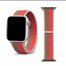 Yeterx 42/44/45/49 mm Uyumlu Naylon Loop Akıllı Saat Kordonu Örgü Spor Kayış